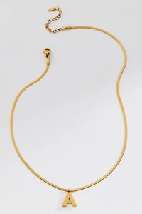 Water Resistant Initial Necklace