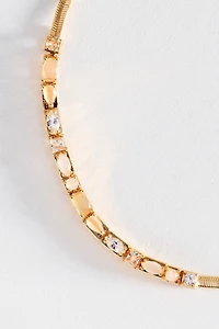 Multi Stone Bar Necklace