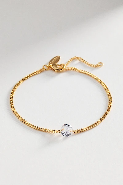 Delicate Crystal Chain Bracelet