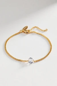 Delicate Crystal Chain Bracelet
