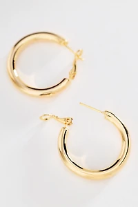 Tube Hoop Earrings