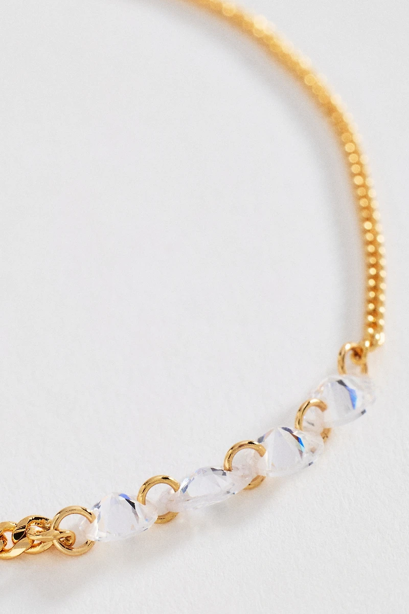 Mixed Chain Crystal Interlude Bracelet