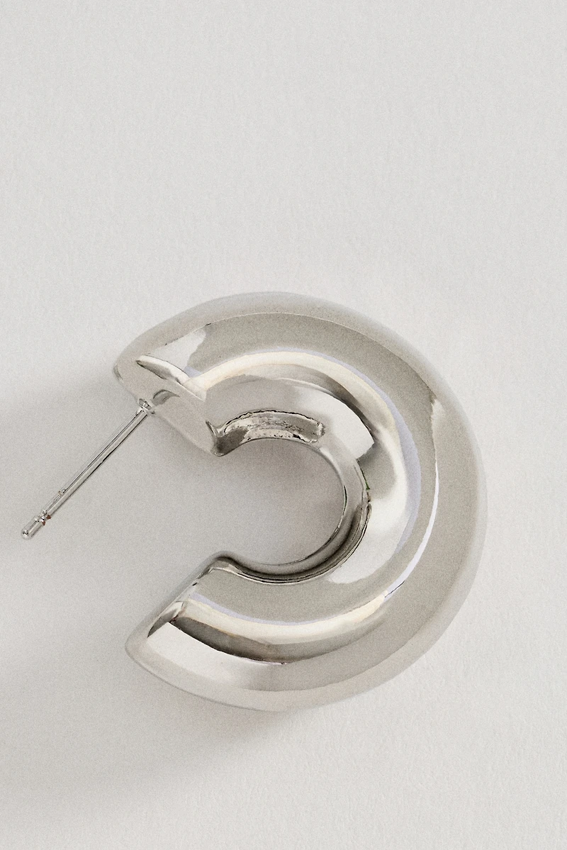 Small Tube Hoop Earrings