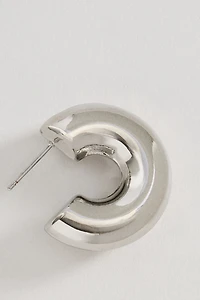 Small Tube Hoop Earrings