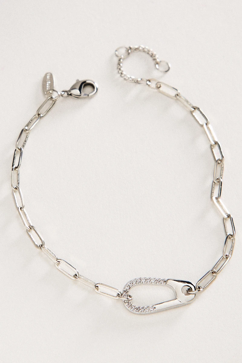 Carabiner Paperclip Chain Bracelet