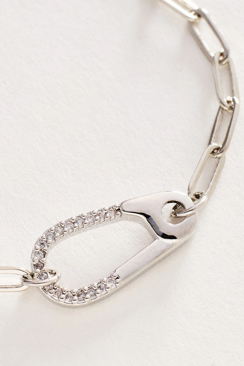 Carabiner Paperclip Chain Bracelet