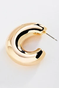 Chunky Tube Hoop Earrings