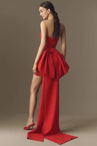 SAU LEE Thea Crepe Mini Dress
