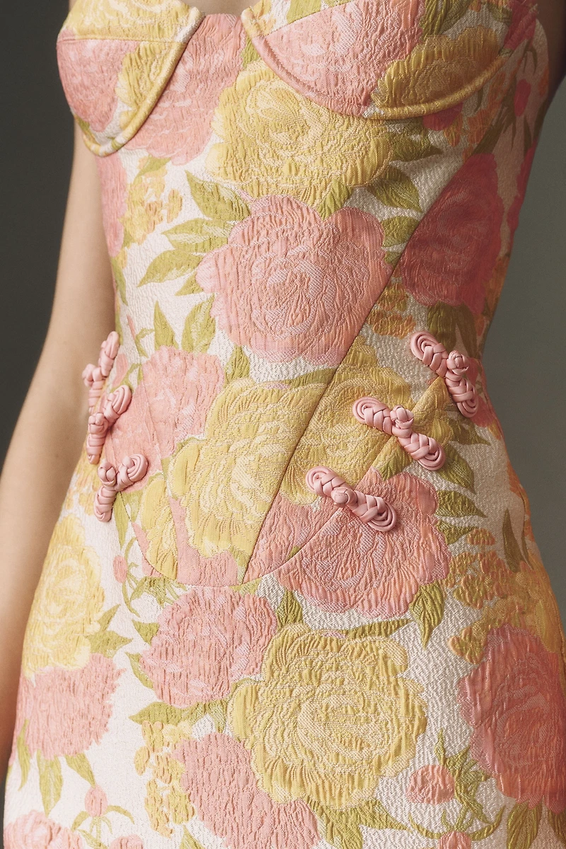 SAU LEE Rosella Jacquard Maxi Dress