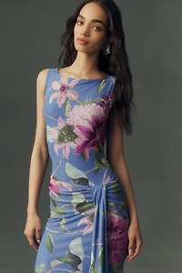BHLDN Draped Low-Back Maxi Dress