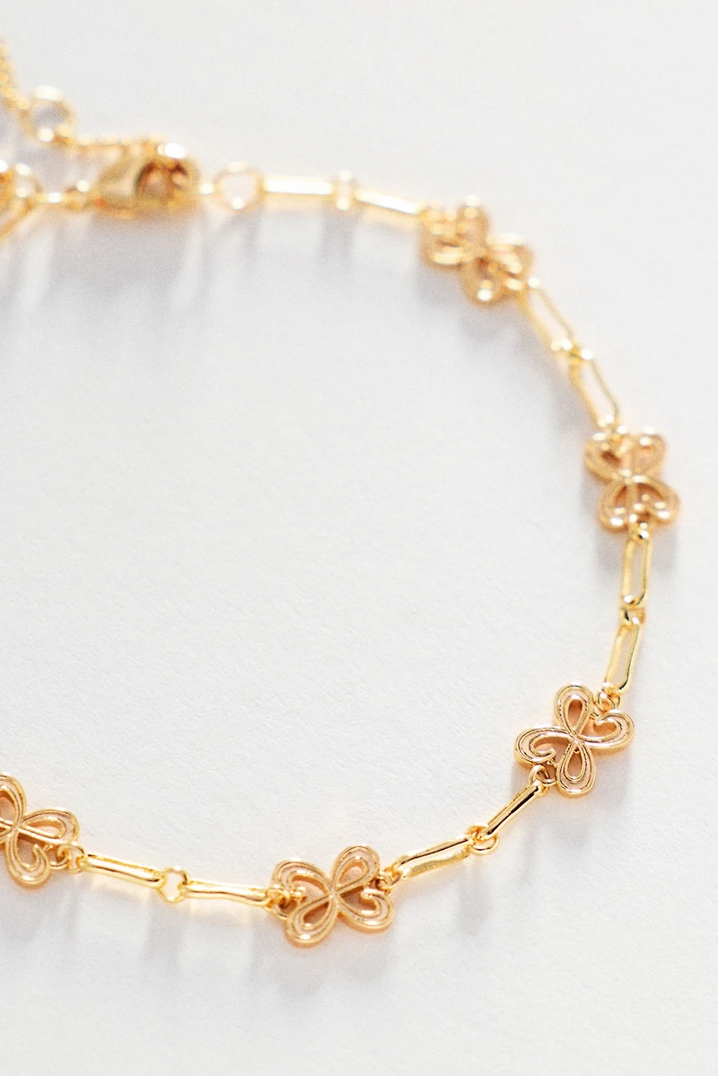 Maeve Clover Chain Wrap Bracelet