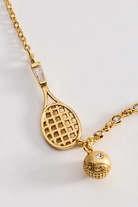 By Anthropologie Tennis Charms Necklace