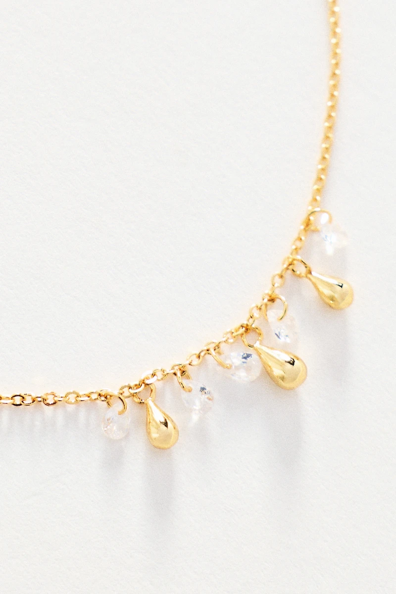 By Anthropologie Crystal Drop Necklace