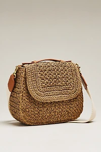 Clare V. Louis Straw Shoulder Bag