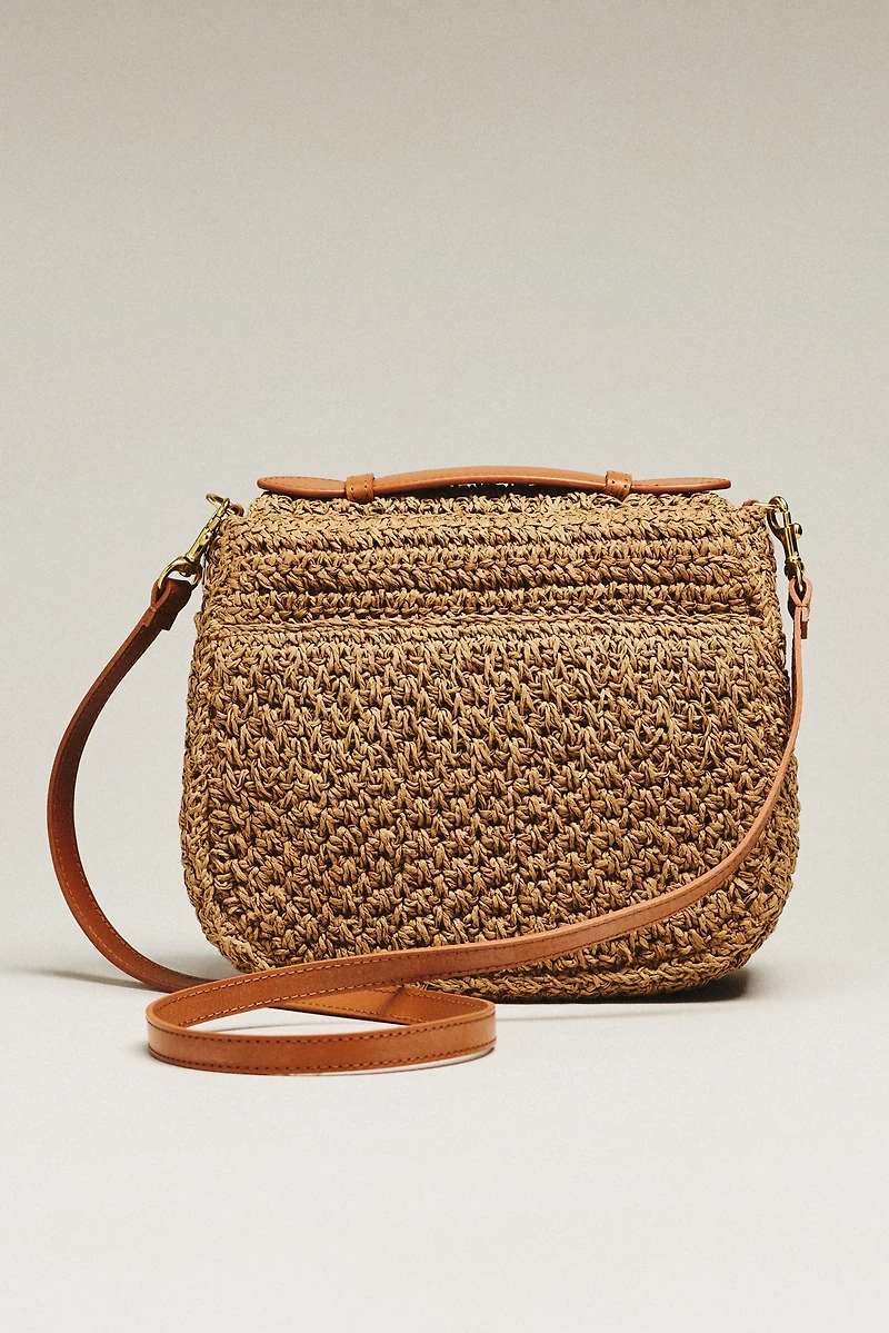Clare V. Louis Straw Shoulder Bag