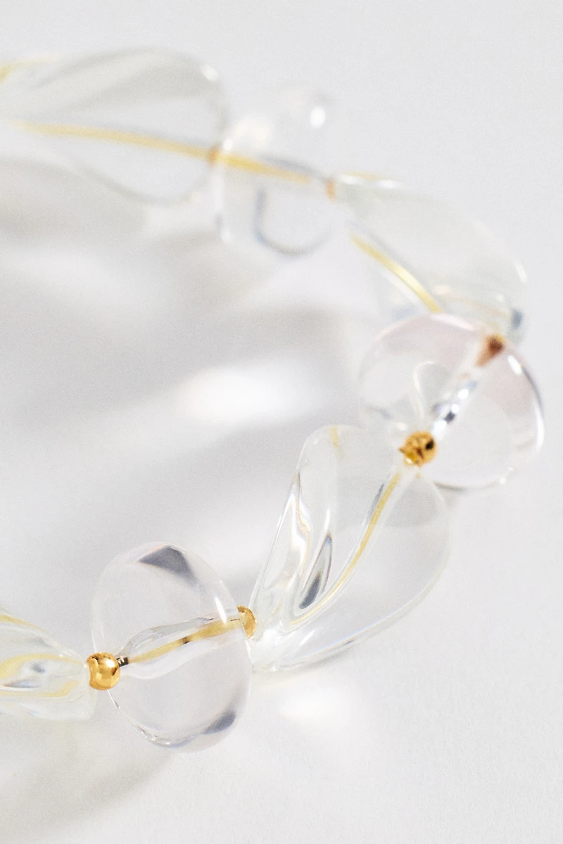 Beaded Resin Stretch Bracelet