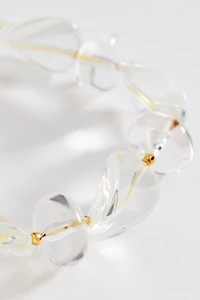 Beaded Resin Stretch Bracelet