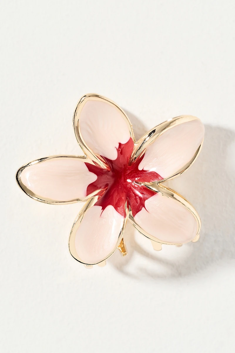 Metal Flower Hair Claw Clip