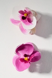 Mini Floral Claw Clips, Set of 2