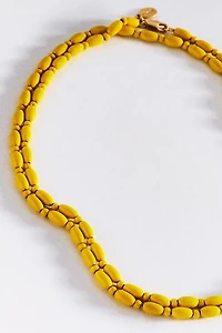 Clare V. Enamel Beaded Necklace