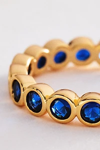 Crystal Bezel Stacking Ring