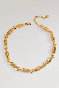 Frasier Sterling Gone Fishing Necklace