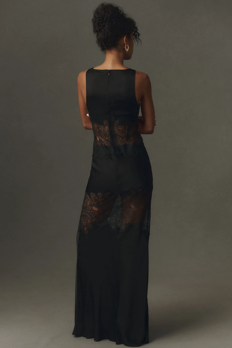 Shona Joy Jamila Lace Panel Maxi Dress