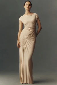 Shona Joy Micro Gathered Maxi Dress