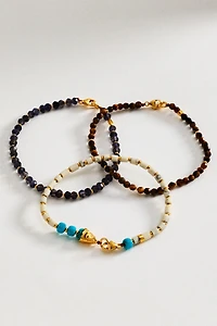 Chan Luu Trio Friendship Bracelets, Set of 3