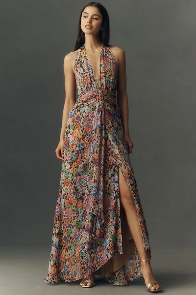 RIXO Alaina Chiffon Maxi Dress