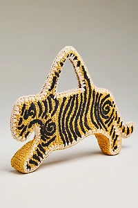 SIMONMILLER Raffia Tiger Bag