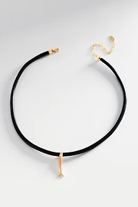 Sardine Charm Corded Necklace