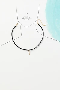 Sardine Charm Corded Necklace