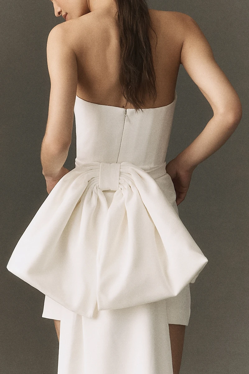 SAU LEE Thea Crepe Mini Dress