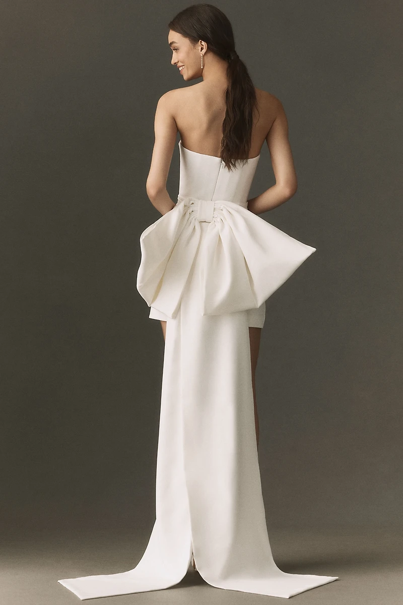 SAU LEE Thea Crepe Mini Dress