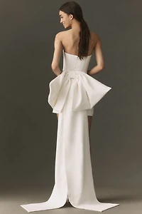 SAU LEE Thea Crepe Mini Dress