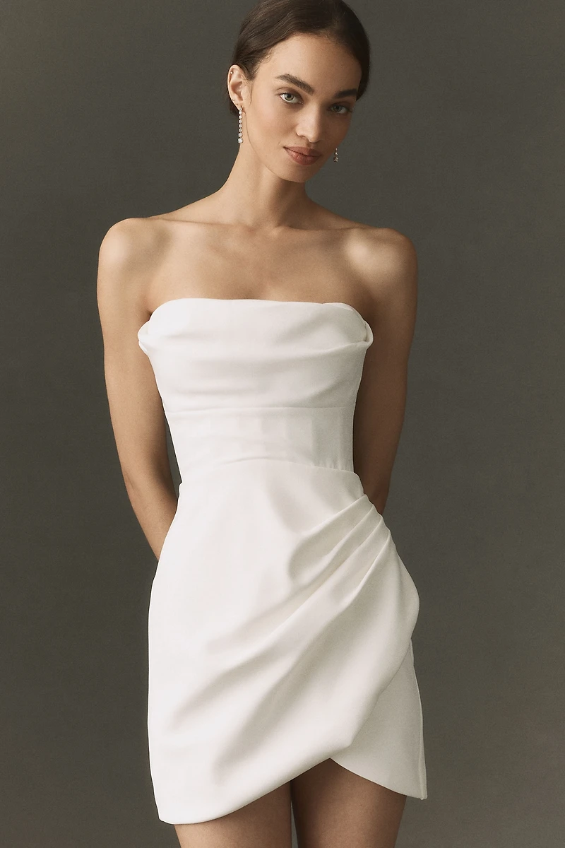 SAU LEE Thea Crepe Mini Dress