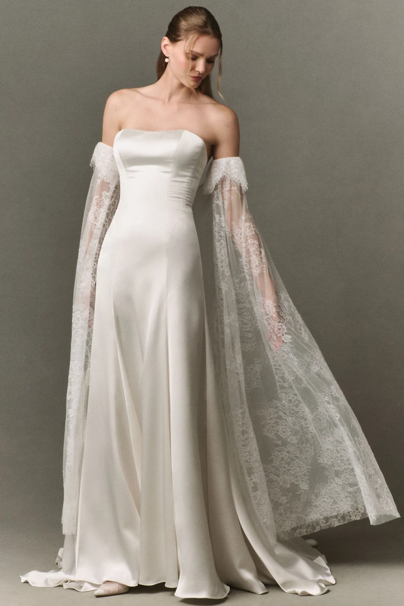 Geisha Designs Lace Maxi Cape