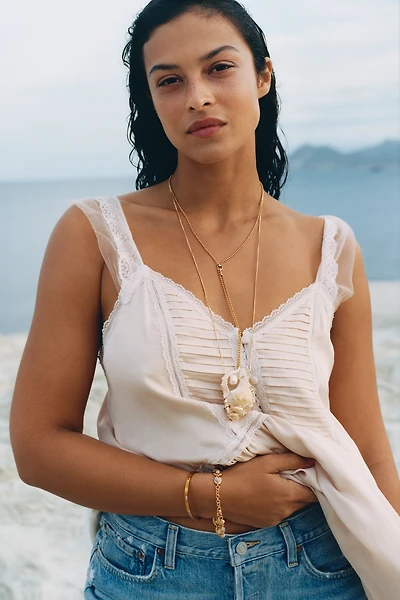 Large Shell Pendant Necklace