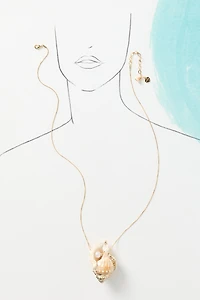 Large Shell Pendant Necklace