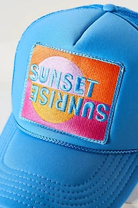 Friday Feelin Sunset Trucker Hat