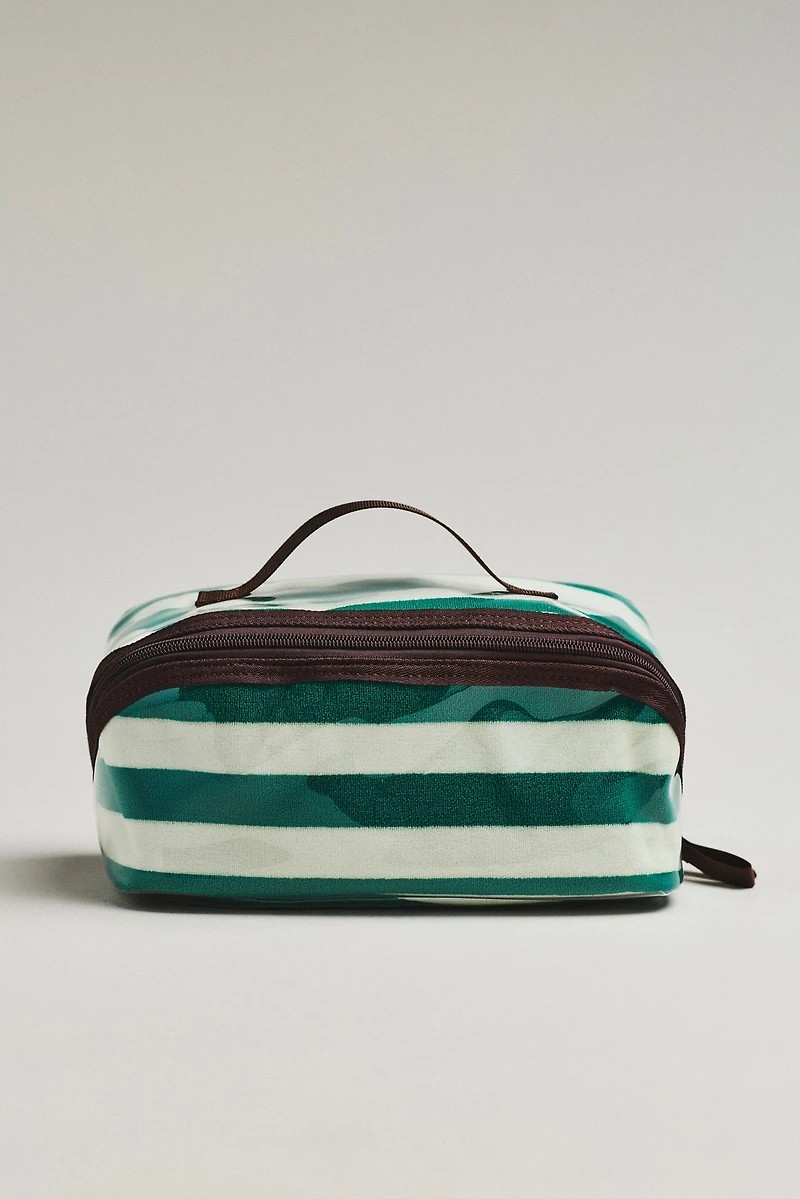 By Anthropologie Coated Terry Cosmetic Bag