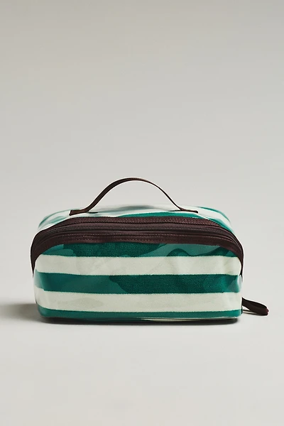 By Anthropologie Coated Terry Cosmetic Bag