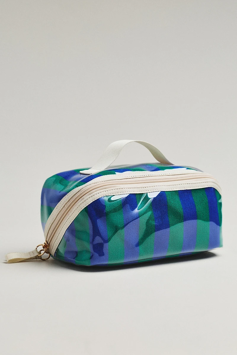 By Anthropologie Coated Terry Cosmetic Bag