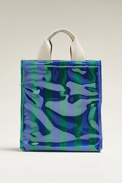 Coated Terry North South Small Tote
