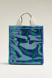 Coated Terry North South Small Tote