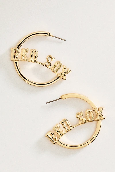 BaubleBar MLB Wordmark Hoop Earrings