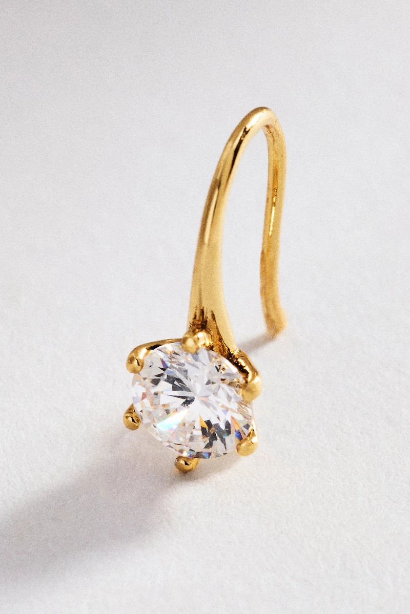 By Anthropologie Crystal French Hook Earrings