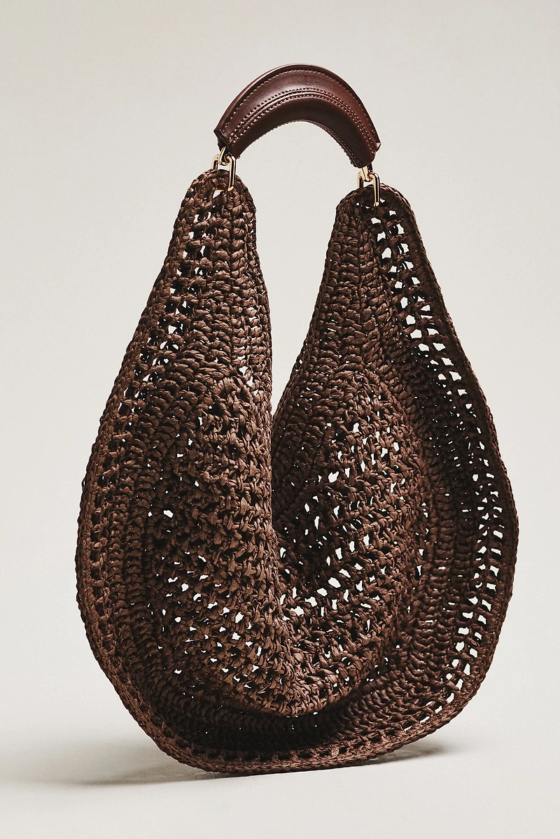 Urban Expressions Raffia Hobo Bag