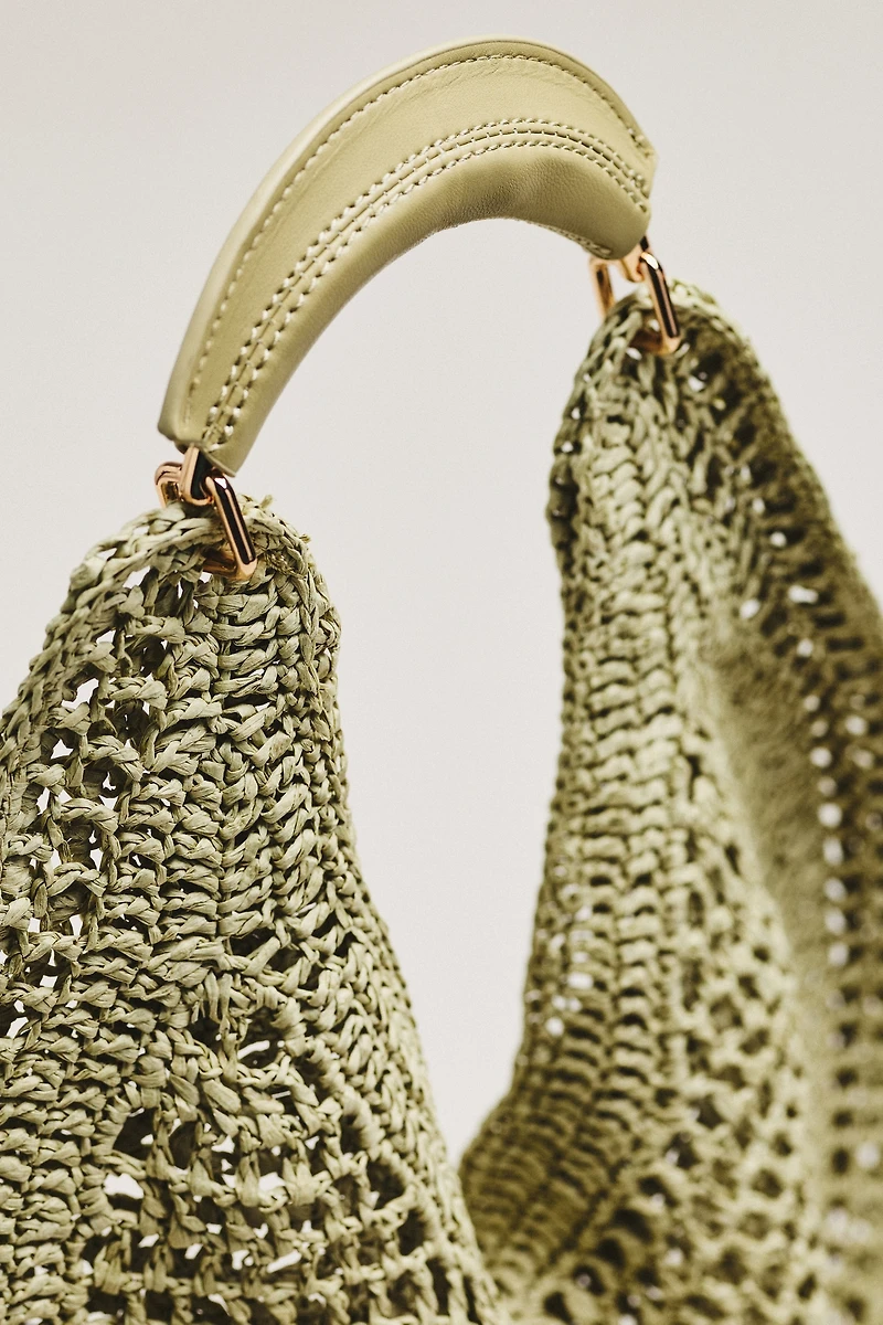Urban Expressions Raffia Hobo Bag